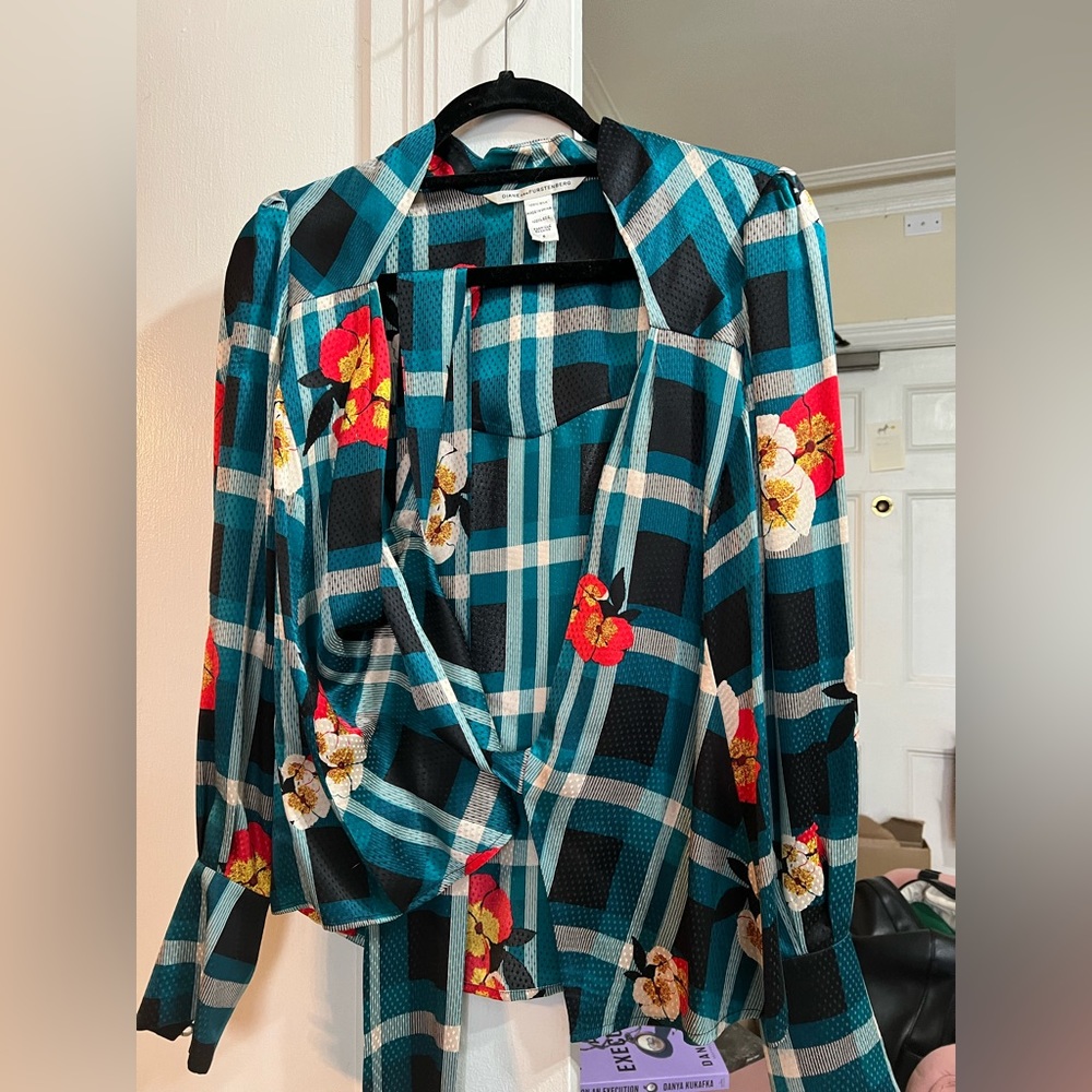 Diane Von Furstenberg Wrap Shirt